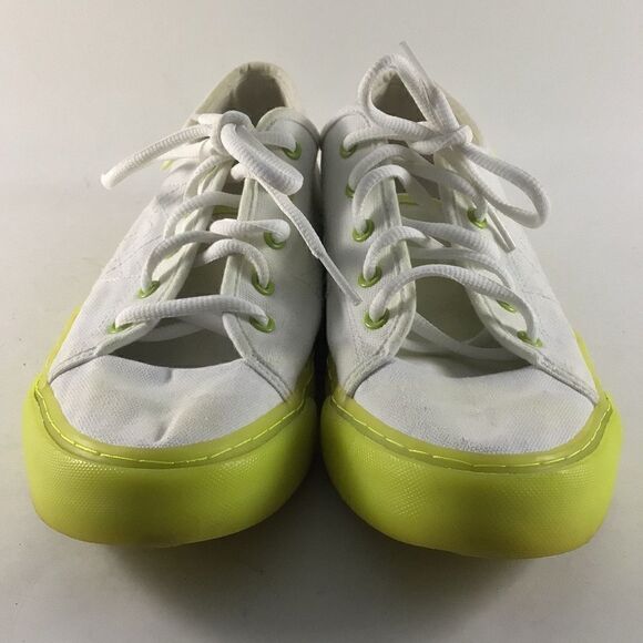 Zodiac Ella womens casual shoes lace up sneakers white yellow size 9 - Picture 2 of 8